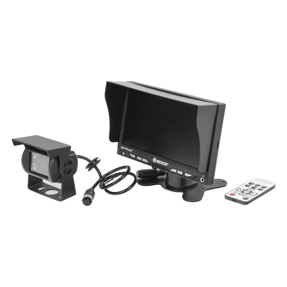 Camara de Reversa Alambrica y Monitor para Vehiculos de Trabajo y Montacargas