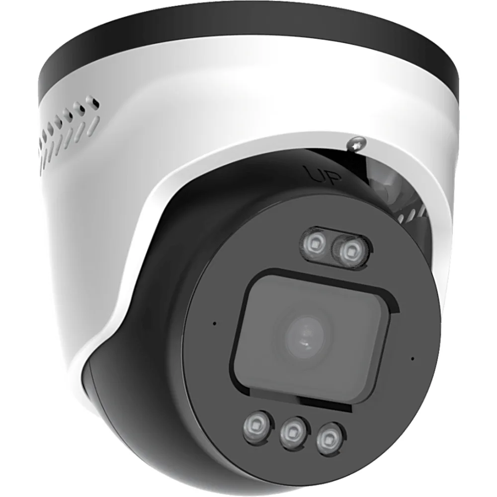 Cámara Turret AI TrueColor 5MP / Milesight / NDAA / Smart Hybrid Light / Red & Blue Flashing Lights / Two-Way Audio / VCA 2.0 / IP67 IK10 / PoE