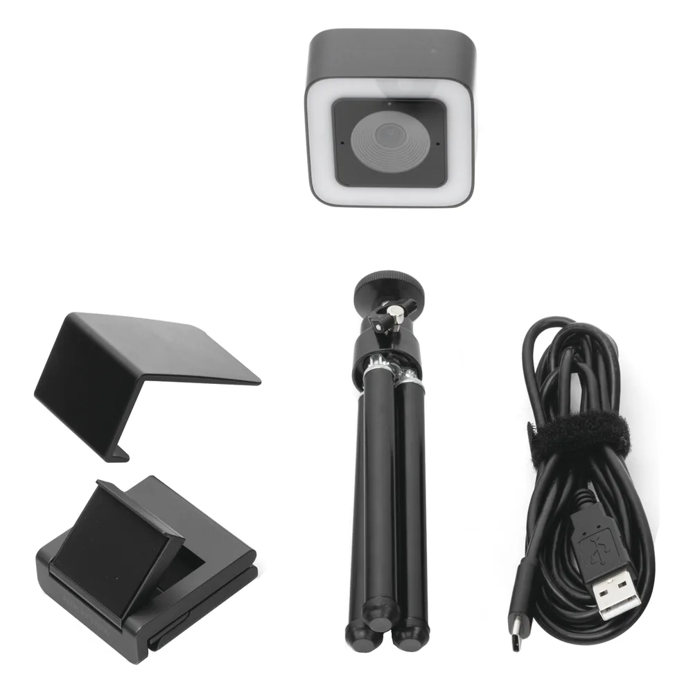 Cámara Web ALTA DEFINICIÓN (1080p) / Aro de Luz Interconstruido / Gran Angular / Micrófono Integrado / Conector USB de 2 mts / Fácil de Instalar / Reducción de Ruido Inteligente – vista 6