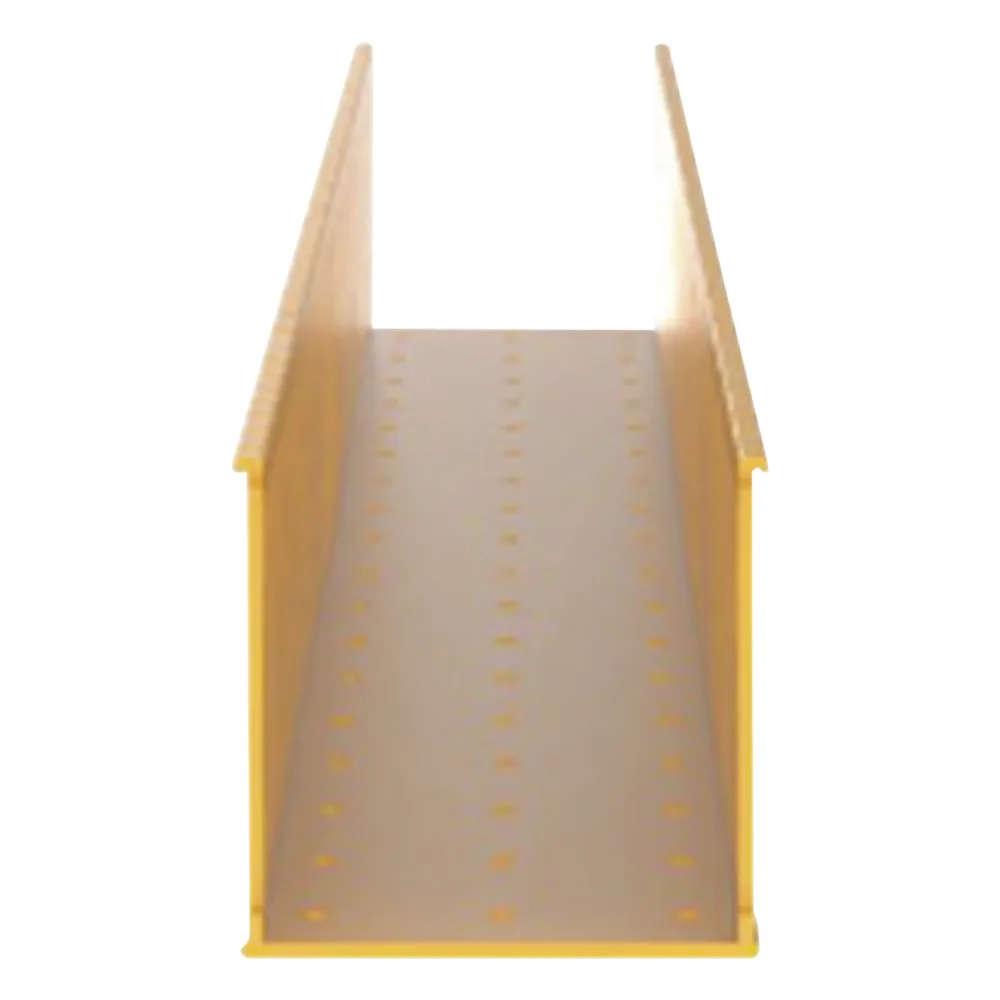 Canaleta Ranurada de PVC sin Tapa, Fiber-Duct™, 4 in de Ancho, 4 in de Alto y 1828.8 mm de Largo, Color Amarillo – vista 2