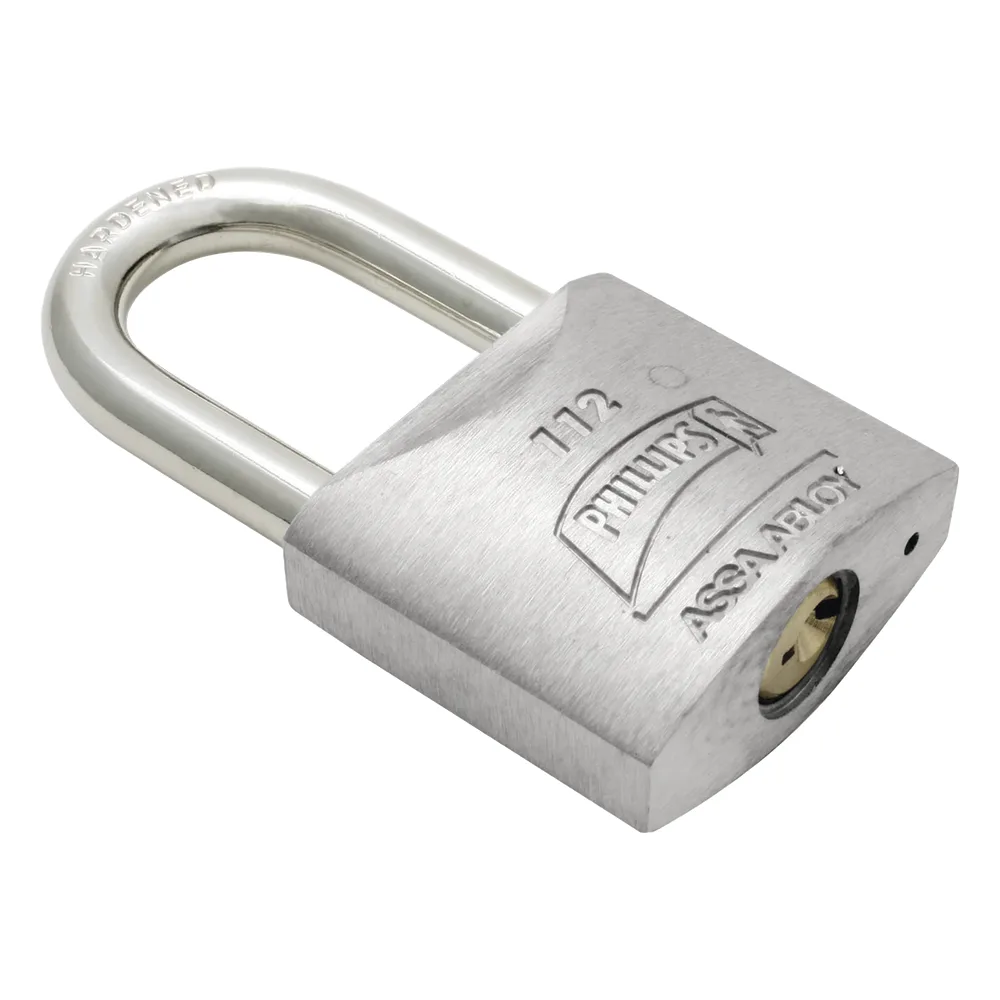 Candado Metálico de Gancho Corto / Llave PH-32 para 4 pernos de combinación / Cuenta con barreno para salida de agua.