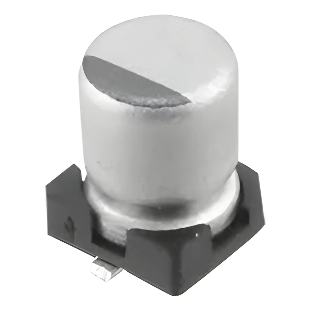 Capacitor Electrolítico de Aluminio de 1uF, 50V, 20% tipo SMD.