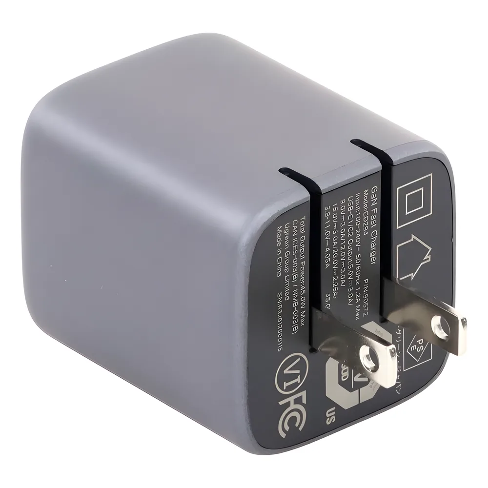 Cargador de 45W serie Nexode Mini | 2 Puertos USB-C de Carga Rápida | Tecnología GaN II | Power Delivery 3.0 | Quick Charge 4.0 | Chip Confiable y Carga Inteligente | Optimiza la Experiencia de Carga | Tecnología Thermal Guard – vista 3