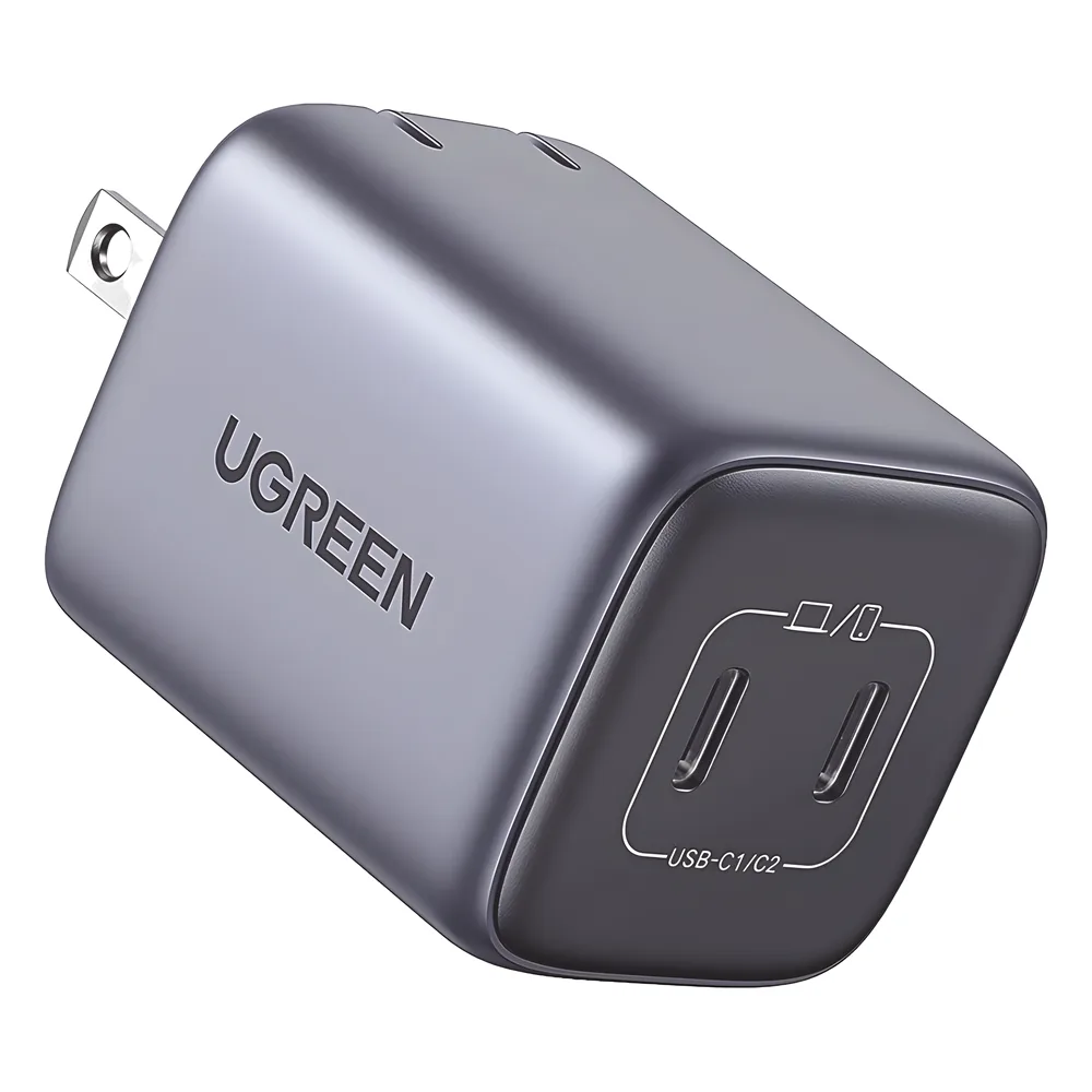 Cargador de 45W serie Nexode Mini | 2 Puertos USB-C de Carga Rápida | Tecnología GaN II | Power Delivery 3.0 | Quick Charge 4.0 | Chip Confiable y Carga Inteligente | Optimiza la Experiencia de Carga | Tecnología Thermal Guard