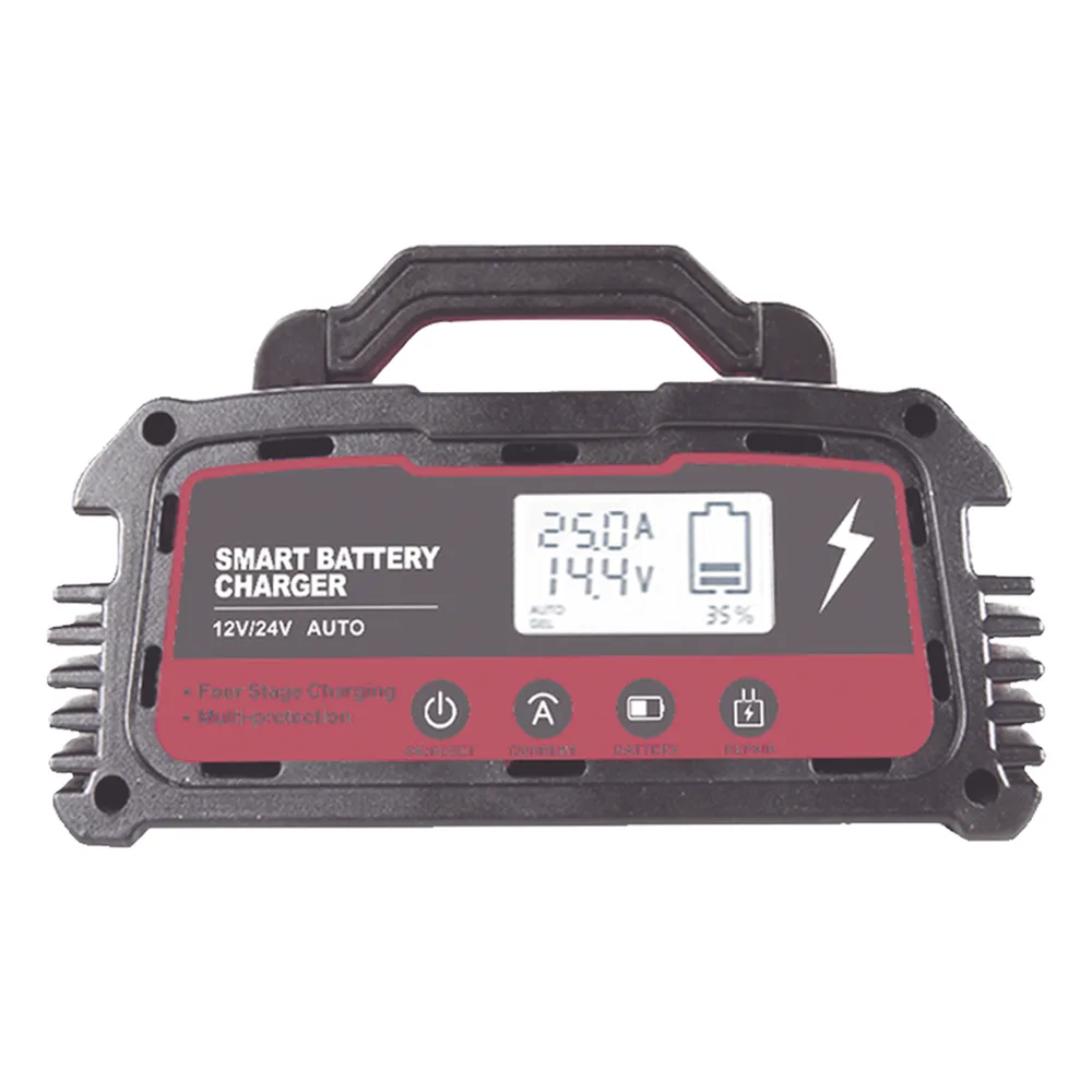 Cargador de Baterías / 12 o 24 Vcc / hasta 250 Ah / 25 A / Display LCD – vista 5