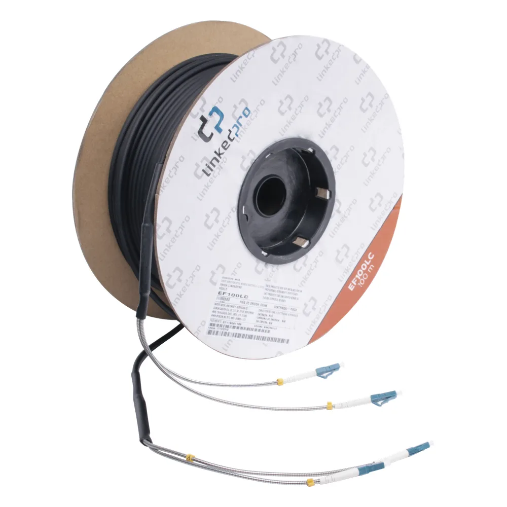 Carrete de Fibra Óptica Monomodo con Conectores LC-LC Duplex, Reforzada con Kevlar, de 100 Metros (328.08 Pies), Para Instalaciones Subterráneas por Tubería – vista 2