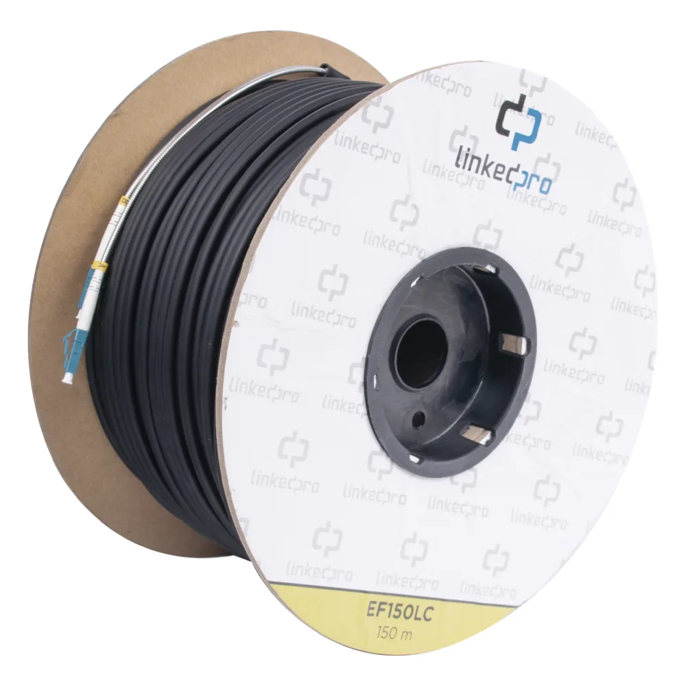 Carrete de Fibra Óptica Monomodo con Conectores LC-LC Duplex, Reforzada con Kevlar, de 150 Metros (492.13 Pies), Para Instalaciones Subterráneas por Tubería – vista 2