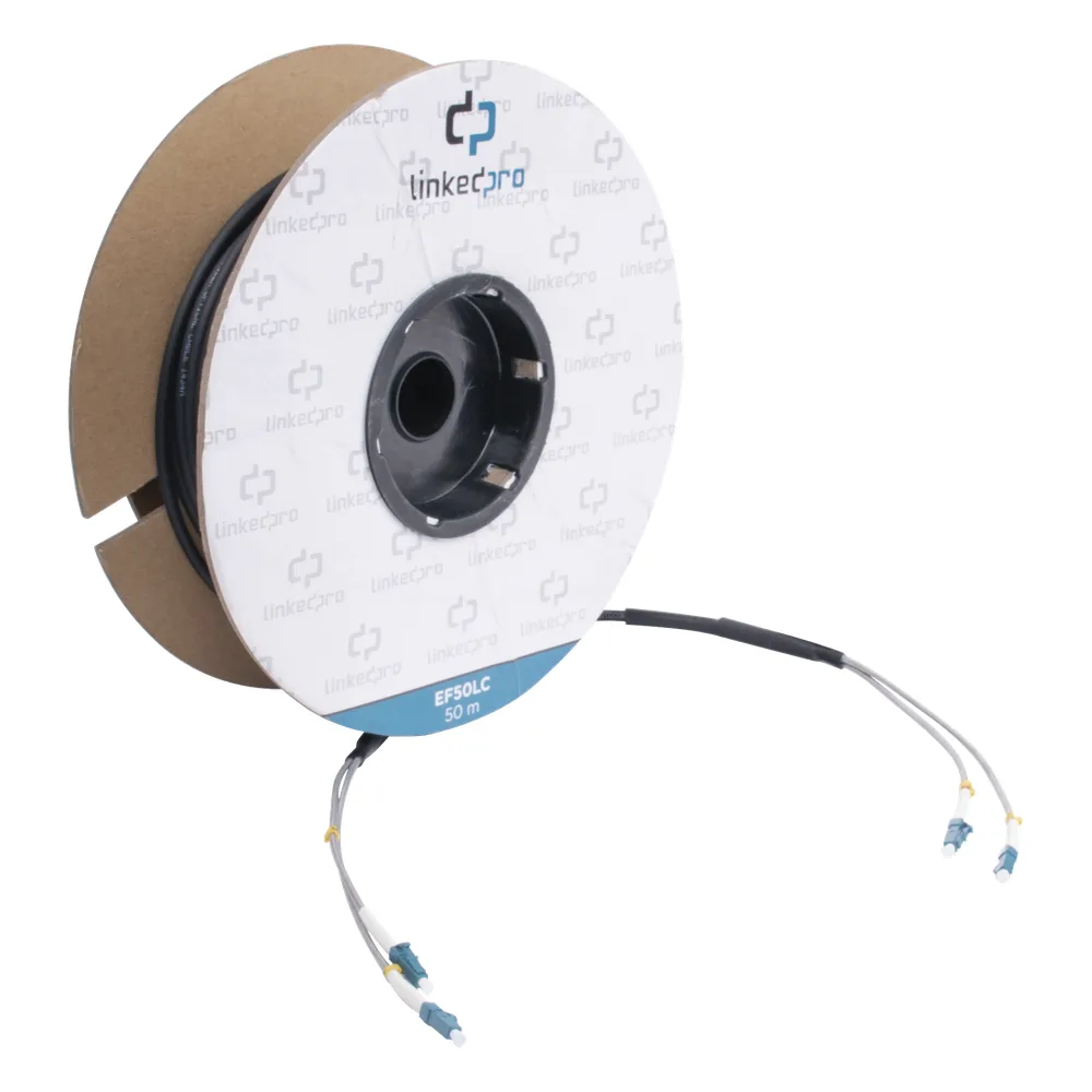 Carrete de Fibra Óptica Monomodo con Conectores LC-LC Duplex, Reforzada con Kevlar, de 50 Metros (164.04 Pies), Para Instalaciones Subterráneas por Tubería – vista 3
