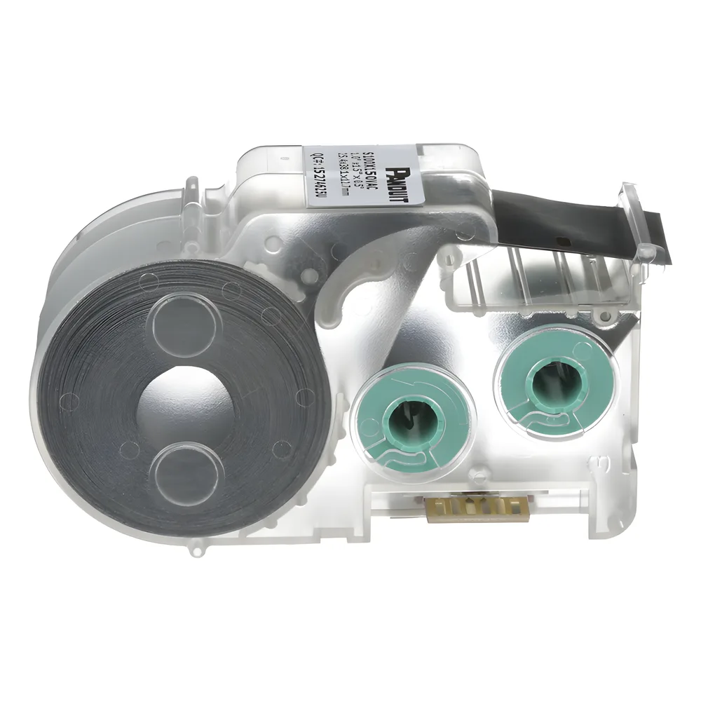 Casete de 200 Etiquetas Autolaminadas de 25.4 x 38.1 mm (1 x 1.5 Pulgadas), para Cables de 4 a 8.1 mm (0.16 a 0.32 Pulgadas) de Diámetro, Área de Impresión Color Blanco