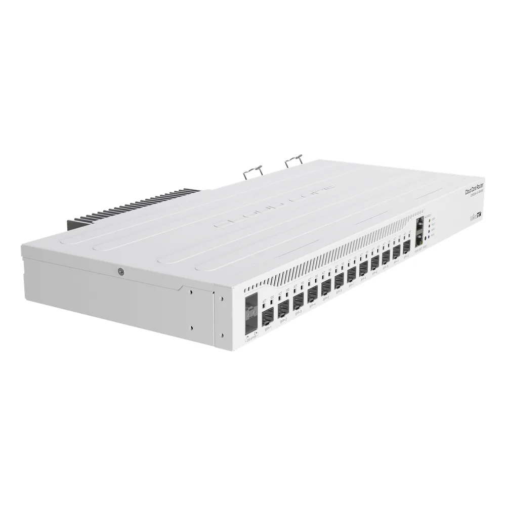 (CCR2004-1G-12S+2XS) Cloud Core Router 12 puertos 10G SFP+, 2 25G SFP28, Fuente Redundante – vista 2