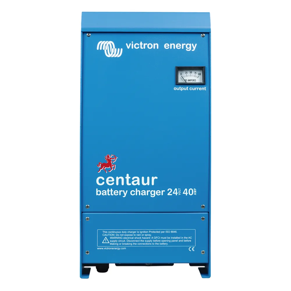 Centaur 24/40 / Cargador de Baterías 24V, 40A / Para Ambientes Marinos y Terrestres. /  Bancos de 160 a 400 Ah