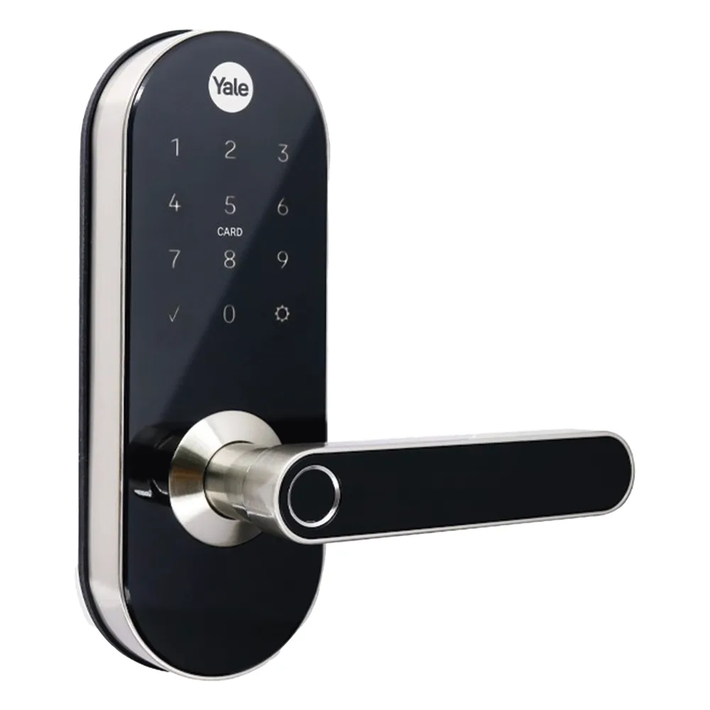 Cerradura Digital  YMC420 / con Teclado Táctil / lector de Tarjetas / Huellas /  Incluye HUB / compatible con YALE CONNECT