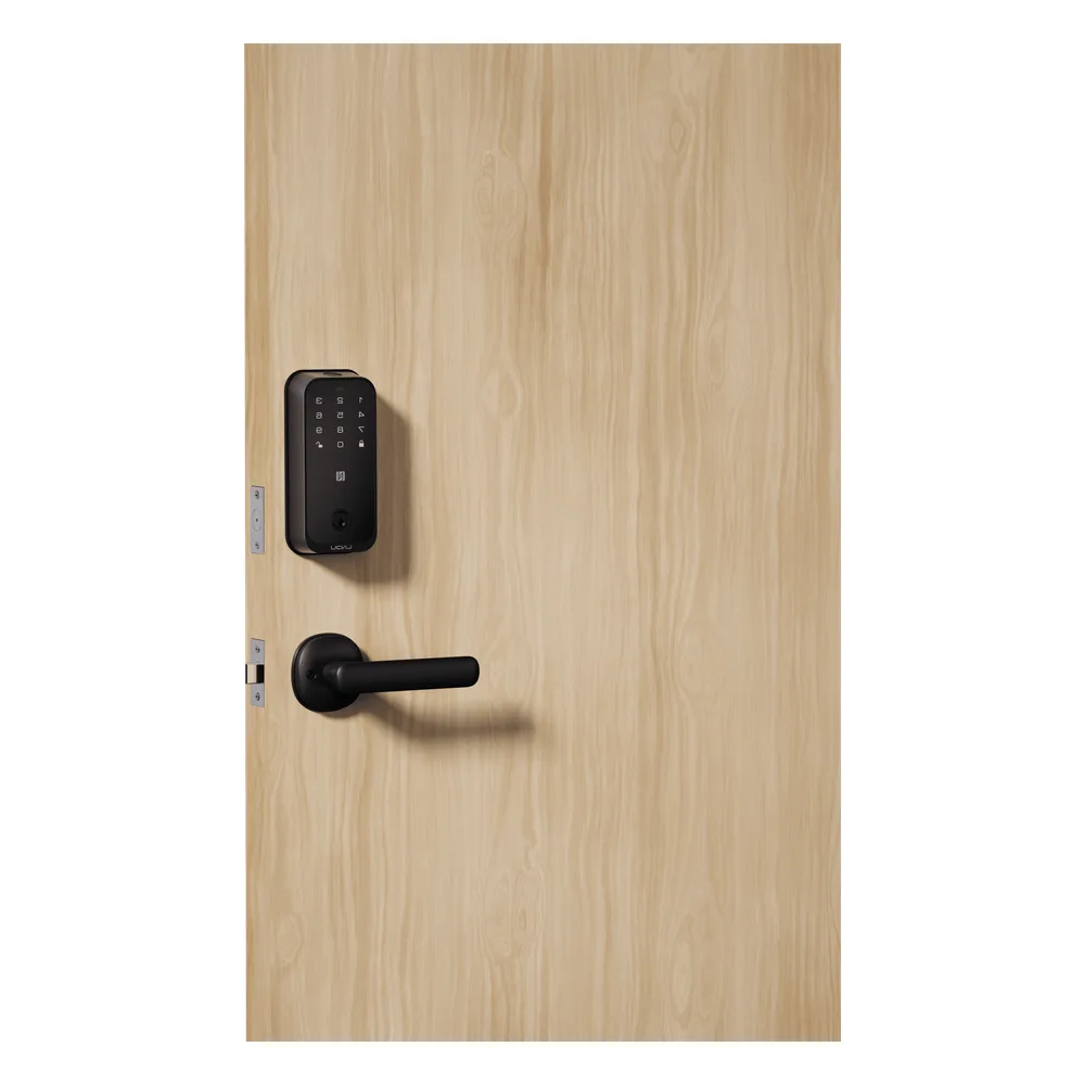 Cerradura Inteligente con Huella Digital LNDU HK01W / WiFi Integrado / Compatible Apple HomeKit / Teclado Táctil / 8 Baterías AA / Escaneo iPhone-Apple Watch-Fob / Bloqueo Manual y Automático / Exterior IP54 – vista 3