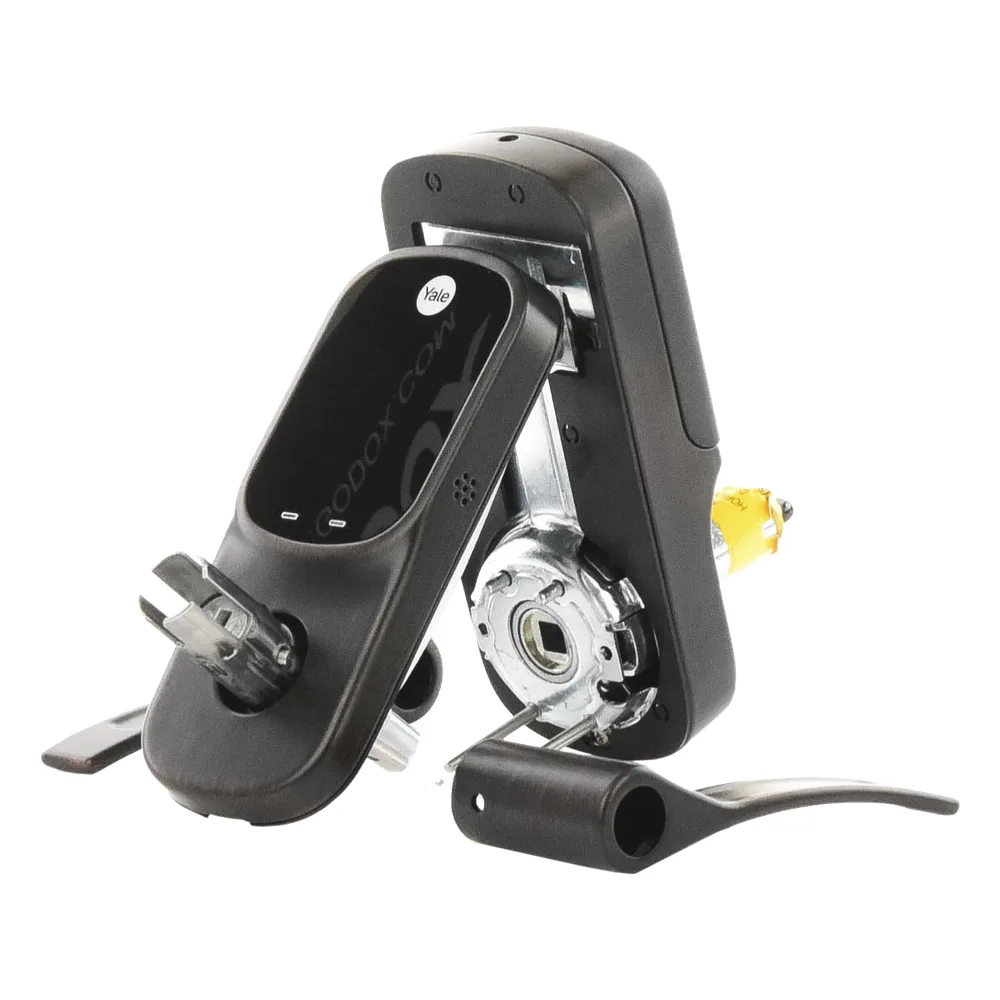 Cerradura  YRL226 con Teclado Táctil y Manija /Smarphone Control Opcional/ bronce Antiguo/ Para puertas de 35 mm a 45 mm de espesor. – vista 4