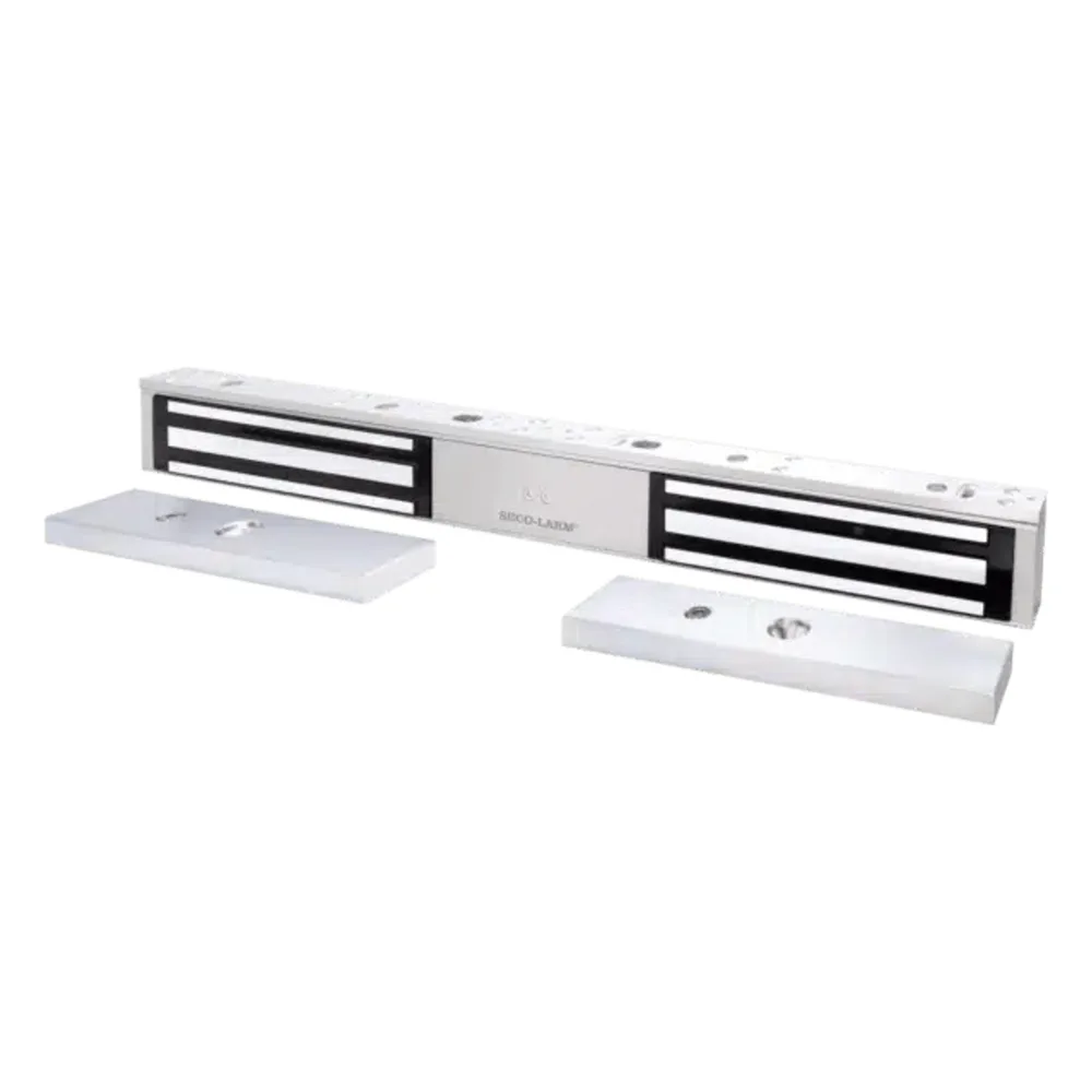 Chapa Magnética Doble 600 Lbs por Lado /  Led de Estado /  Libre de Magnetismo Residual / Sensor de Adherencia / UL