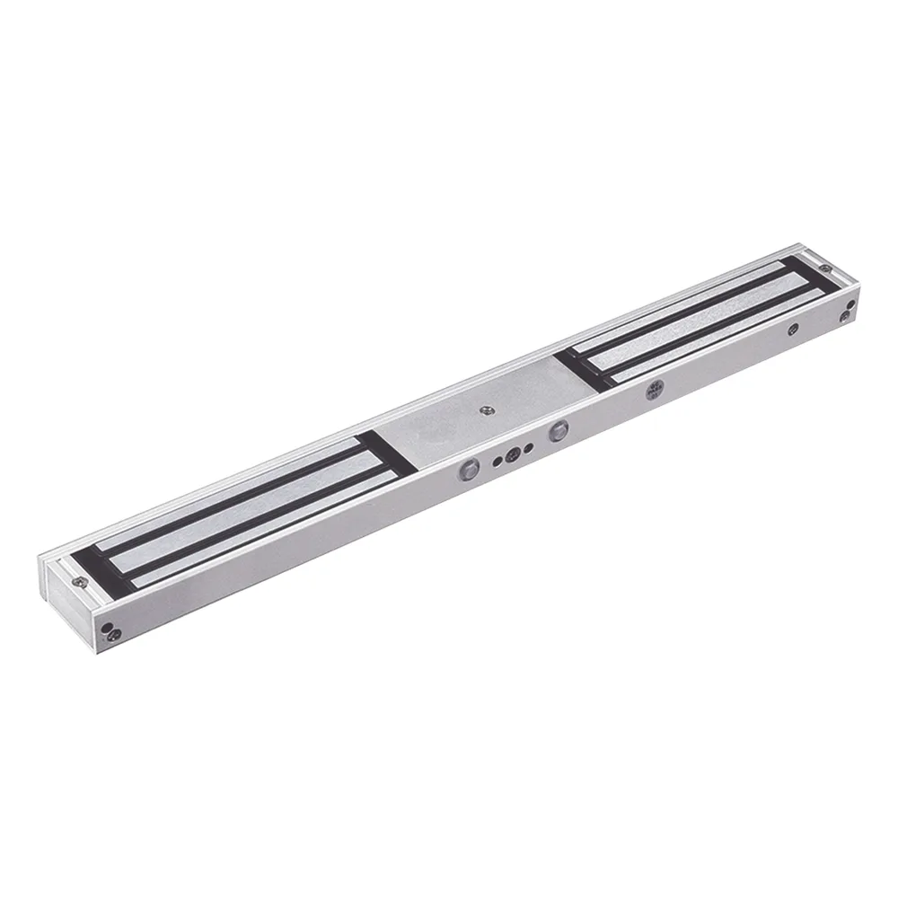 Chapa Magnética Doble para Aplicación en Puertas de Doble Hoja. 1200 lbs(x 2). LED indicador ultrabrillante