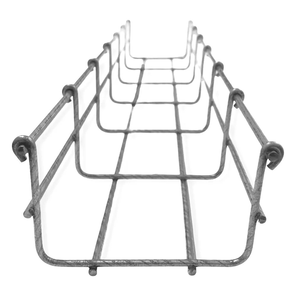Charola Bimetálica Tipo Malla 66/100 mm, Ideal Para Utilizarse al Exterior o Zonas Húmedas, Hasta 105 Cables Cat6, Tramo de 3 Metros