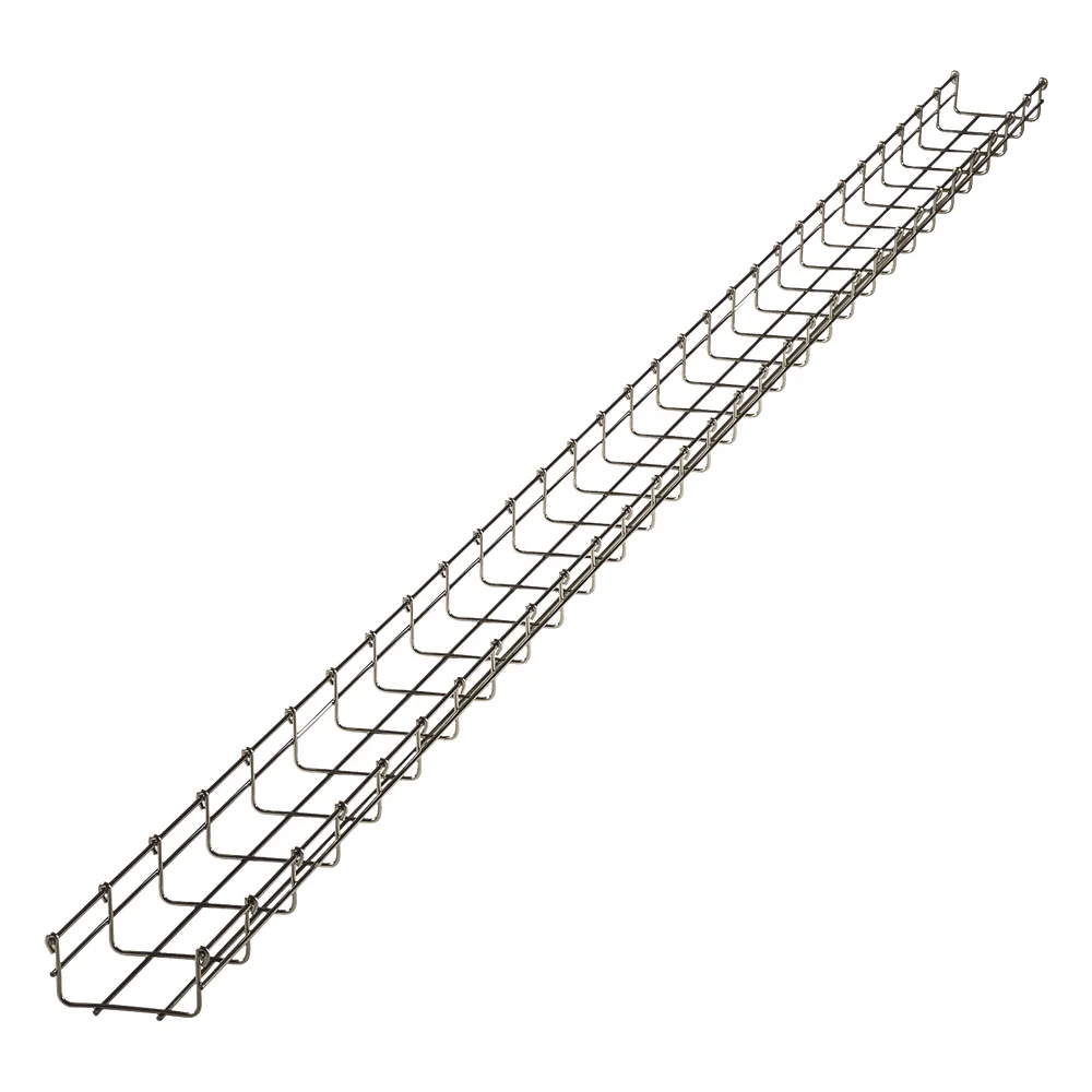 Charola tipo malla 54/100 mm, con acabado Acero Inoxidable 304L, hasta 86 cables Cat6, tramo 3 m – vista 3