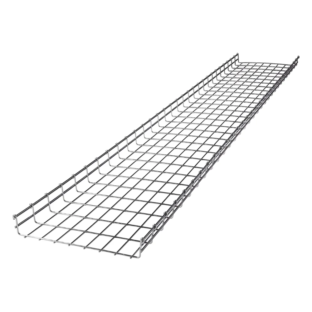 Charola Tipo Malla 66/400 mm, Acabado Electro Zinc, Hasta 420 Cables Cat6, Tramo de 3 Metros – vista 2