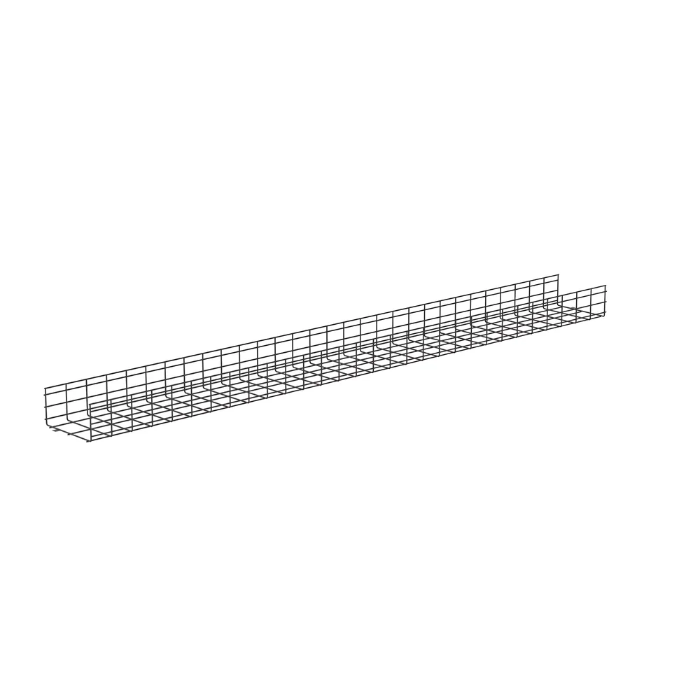 Charola Wire Basket de 12 in (304 mm) de Ancho, 6 in (152 mm) de Alto, 3 m de Largo, Hasta 626 Cables Cat6, Color Negro – vista 2