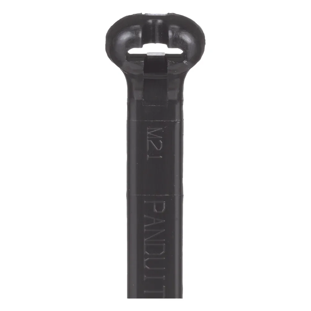 Cincho de Nylon 6.6 Dome-Top®, Con Lengüeta de Bloqueo de Acero Inoxidable, 620 mm largo x 7mm ancho, Color Negro, Exterior Resistente a Rayos UV, Paquete de 100pz – vista 2
