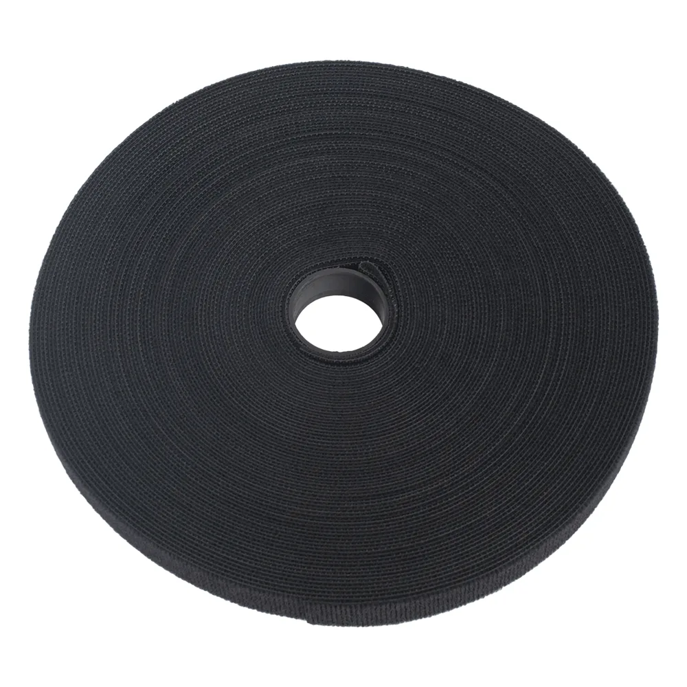 Cinta de Contacto Autoadherente Color Negro / 1.6 cm x 25 metros / Espalda con Espalda (Gancho y Bucle) – vista 2