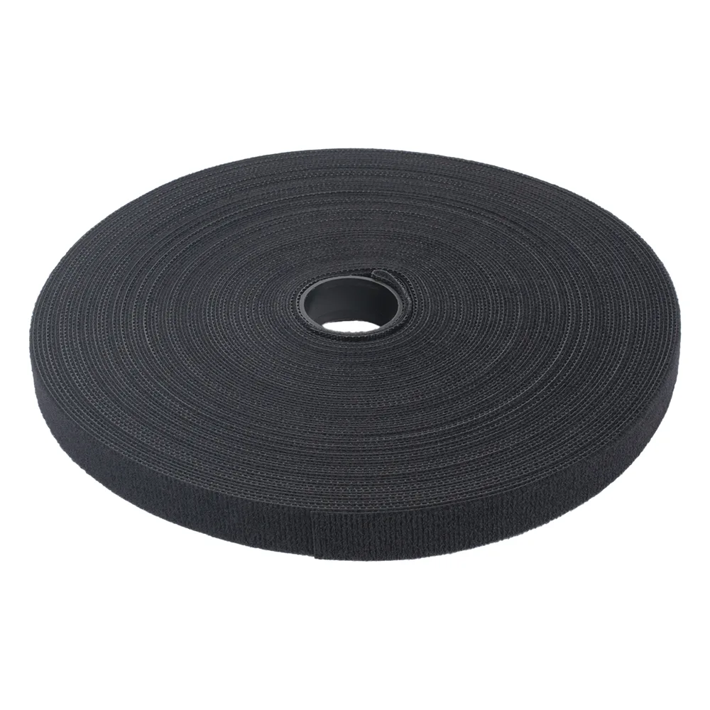Cinta de Contacto Autoadherente Color Negro / 1.6 cm x 25 metros / Espalda con Espalda (Gancho y Bucle) – vista 3