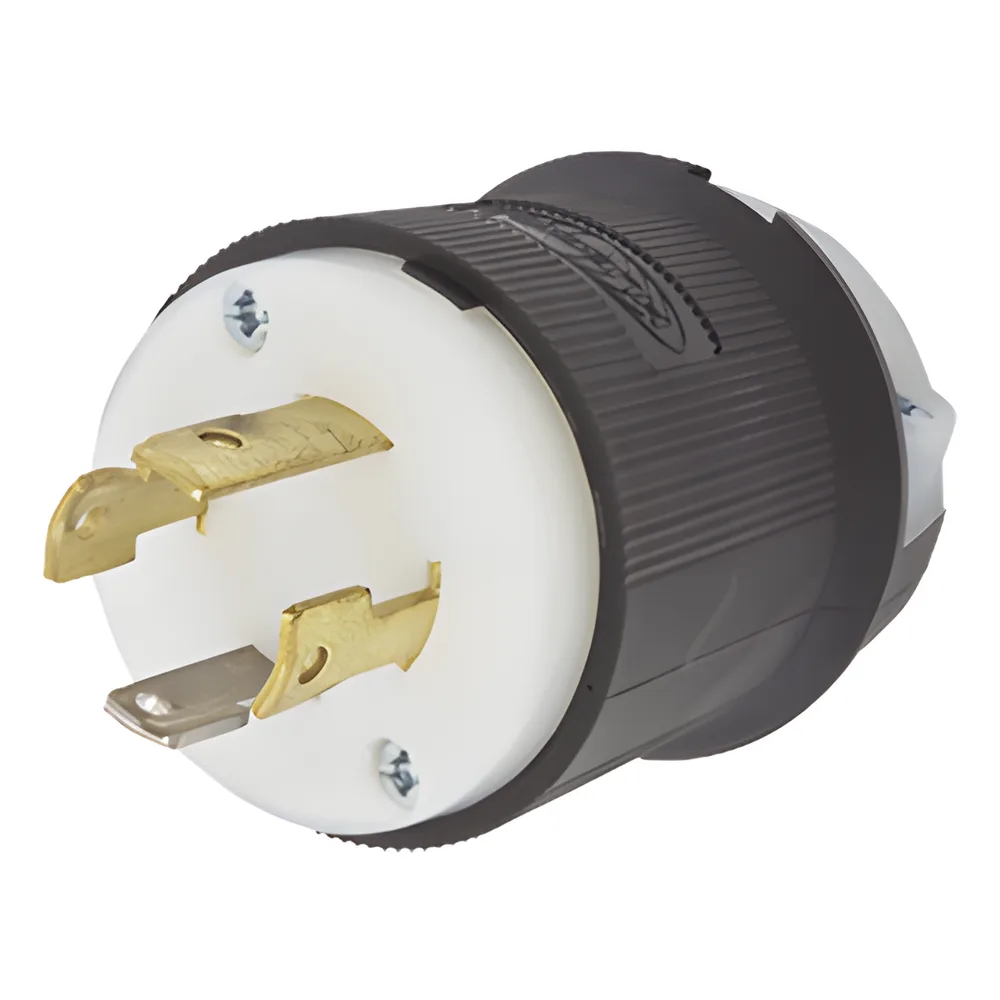 Clavija con Bloqueo de Media Vuelta Industrial 30 a 125/250 V CA / 3 Polos 4 Hilos / Nema L14-30P.