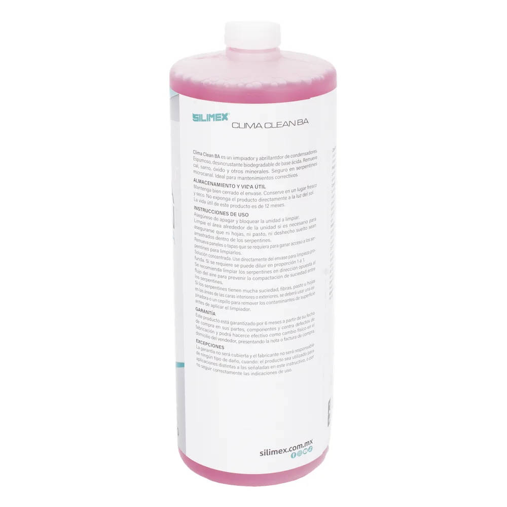 CLIMA CLEAN BA Limpiador Espumoso, Biodegradable y a Base de Acida que Garantiza una Limpieza Profunda y Profesional en Serpentines de Minisplits, Mejorando su Eficiencia y Prolongando su Vida Útil – vista 3