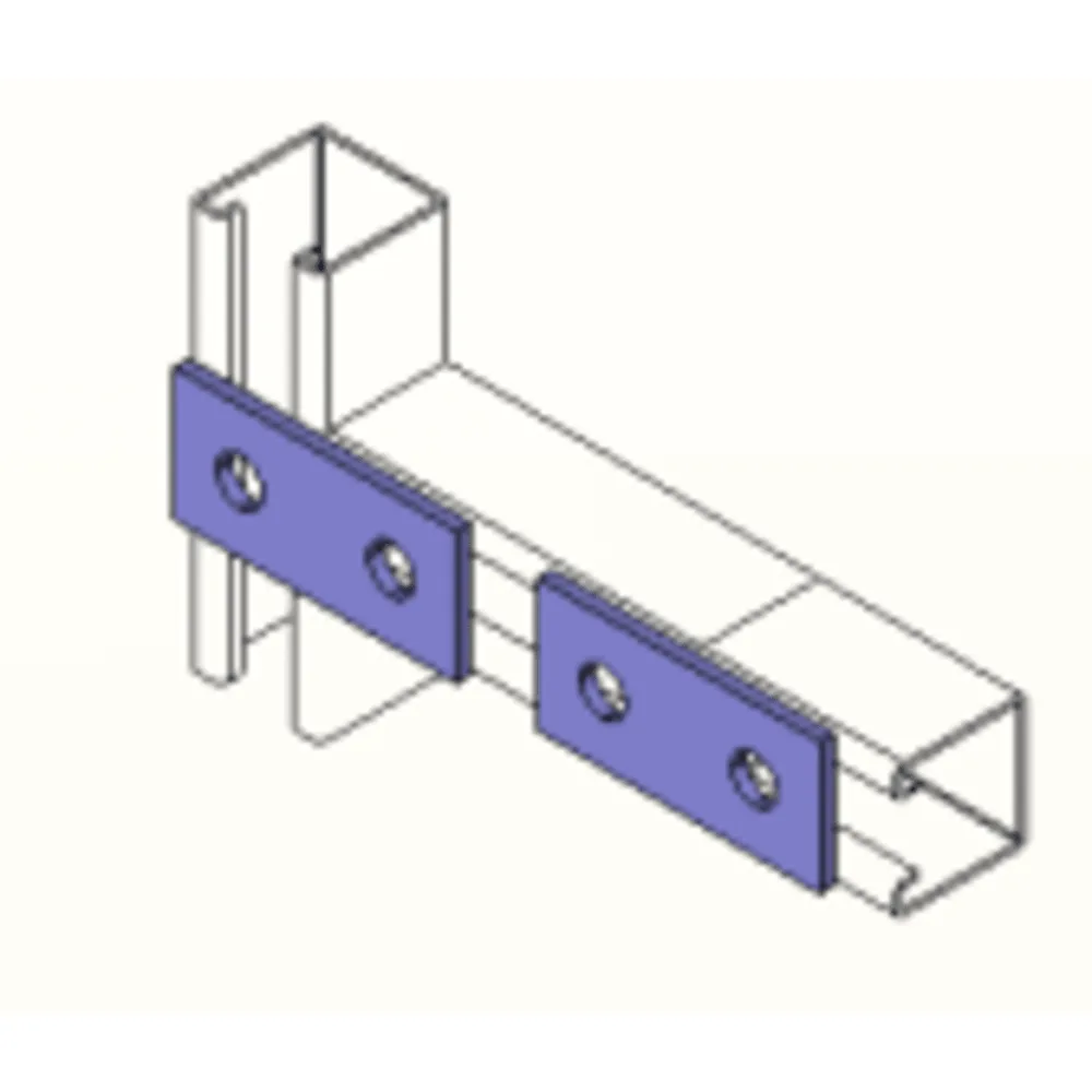 Conector 9 cm, 2 Perforaciones.