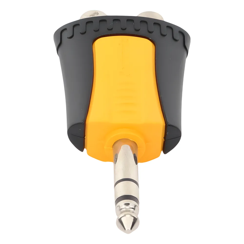 Conector Estéreo |  1/4in - 2 x RCA hembra | Adaptador de Carcasa de Plastico | – vista 2