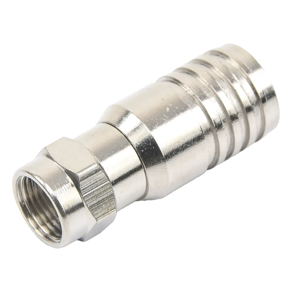 Conector F Macho en 75 Ohm, Plegable para Instalar en Cables Coaxiales RG-11, Cuerpo de Bronce-Niquelado/ Teflón. – vista 4
