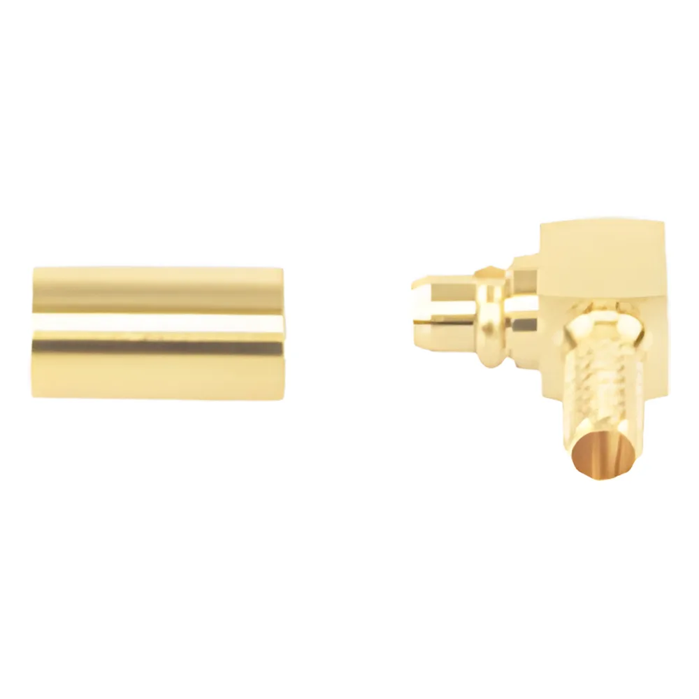 Conector MMCX Macho en A/R de Anillo Plegable para RG-174/U, BELDEN 8216, Oro/ Oro/ Teflón. – vista 3