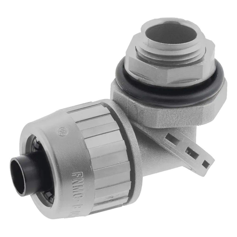 Conector Multi Posición de Nylon de 3/4" para Tubería Liquidtight Polytuff.