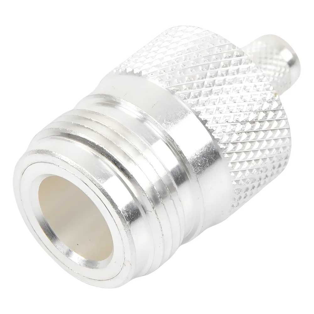 Conector N Hembra, de Anillo Plegable para Cables LMR-240, RG-8/X, 9258, Niquel/Oro/Teflón. – vista 2