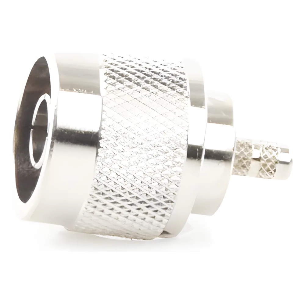 Conector N Macho de Anillo Plegable para Cables Coaxiales LP-142, LP-195, RG-58/U, RG-142/U, LMR-195, Níquel/ Oro/ Teflón.â€&lsaquo; – vista 3