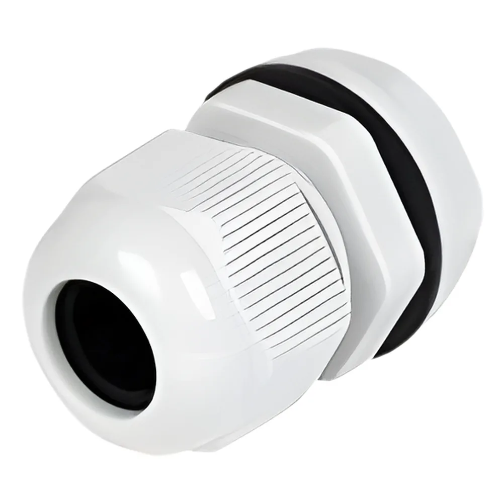 Conector Plástico Gris  Tipo Glándula para Cable de 3.5 a 6 mm de Diámetro.