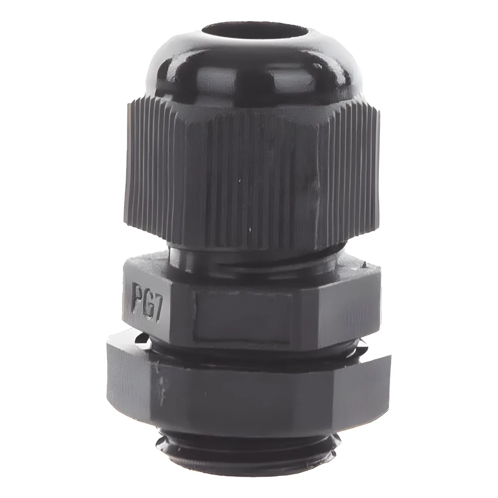 Conector Plástico Negro Tipo Glándula para Cable de 3.5 a 6 mm de Diámetro. – vista 3