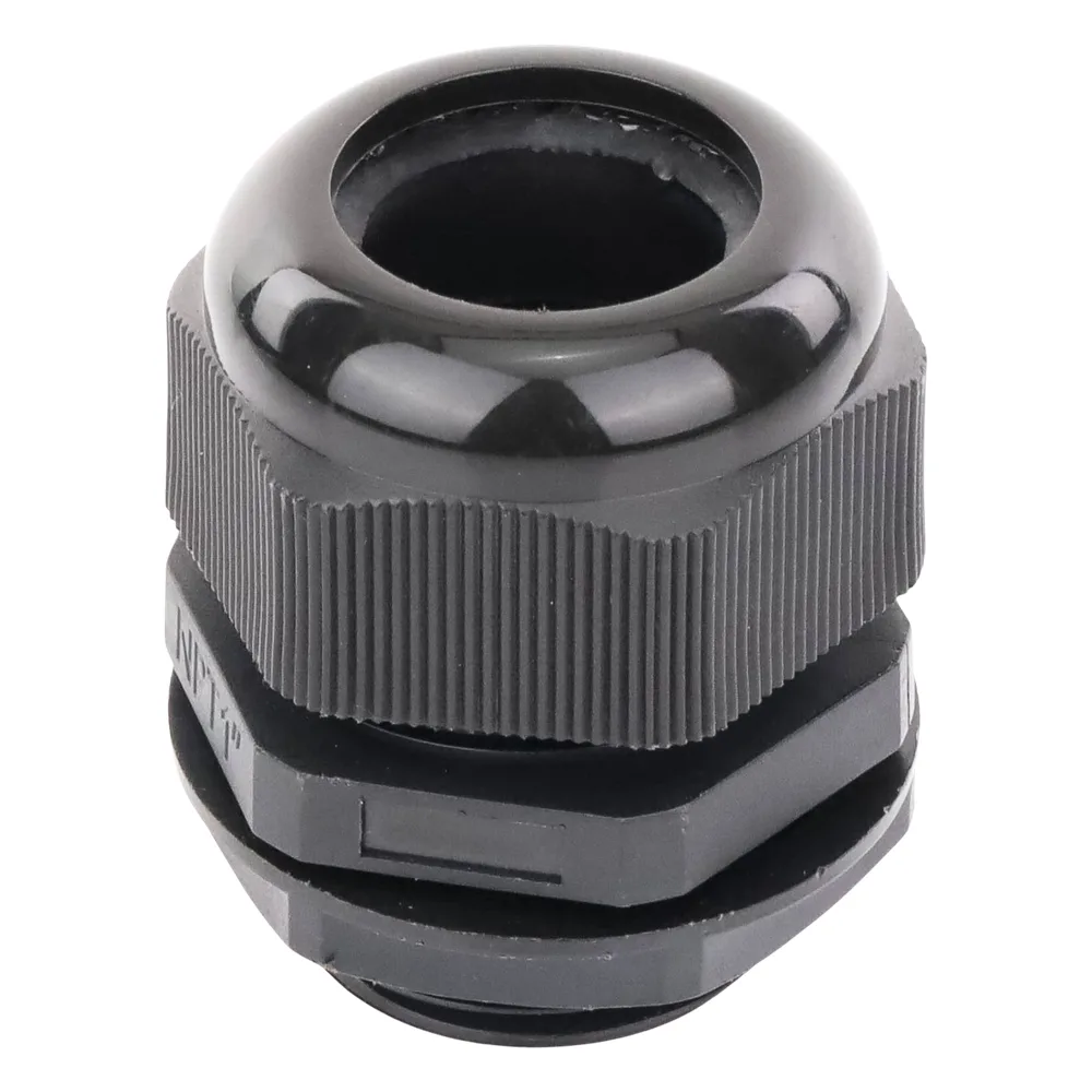 Conector Plástico Negro Tipo Glándula para Rosca NPT 1" – vista 8