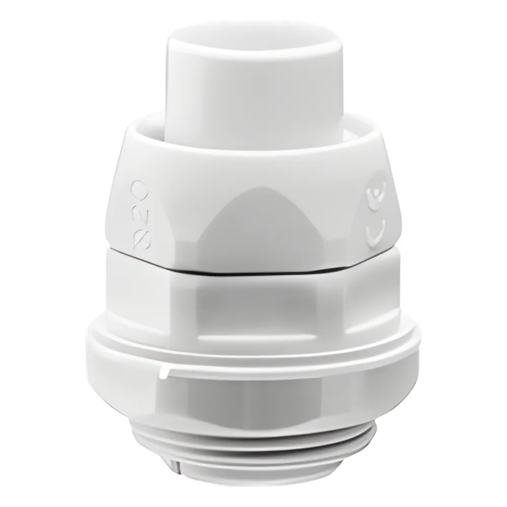 Conector (Racor) de tubería flexible a caja, PVC Auto-Extinguible de 32 mm, IP55