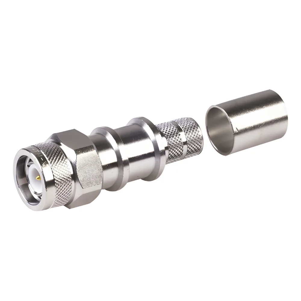 Conector TNC Macho Plegable con Pin Cautivo para cables Tipo RG8