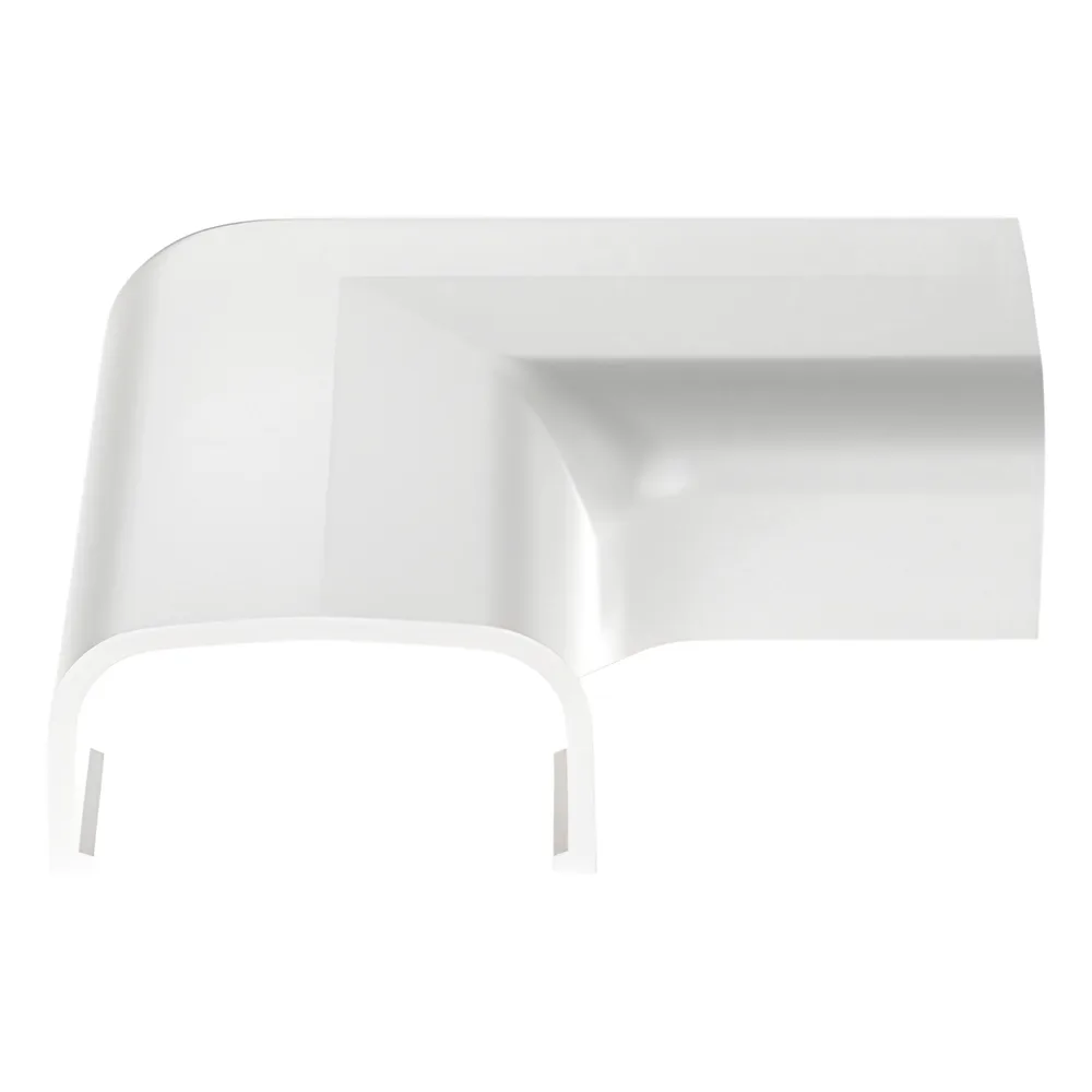 Conexión en ángulo recto "L", para uso con canaleta LD5, material ABS, Color Blanco – vista 3