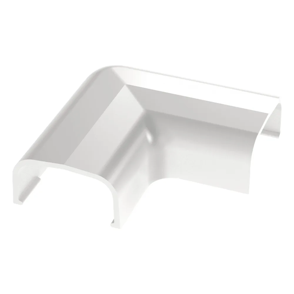 Conexión en ángulo recto "L", para uso con canaleta LD5, material ABS, Color Blanco – vista 4