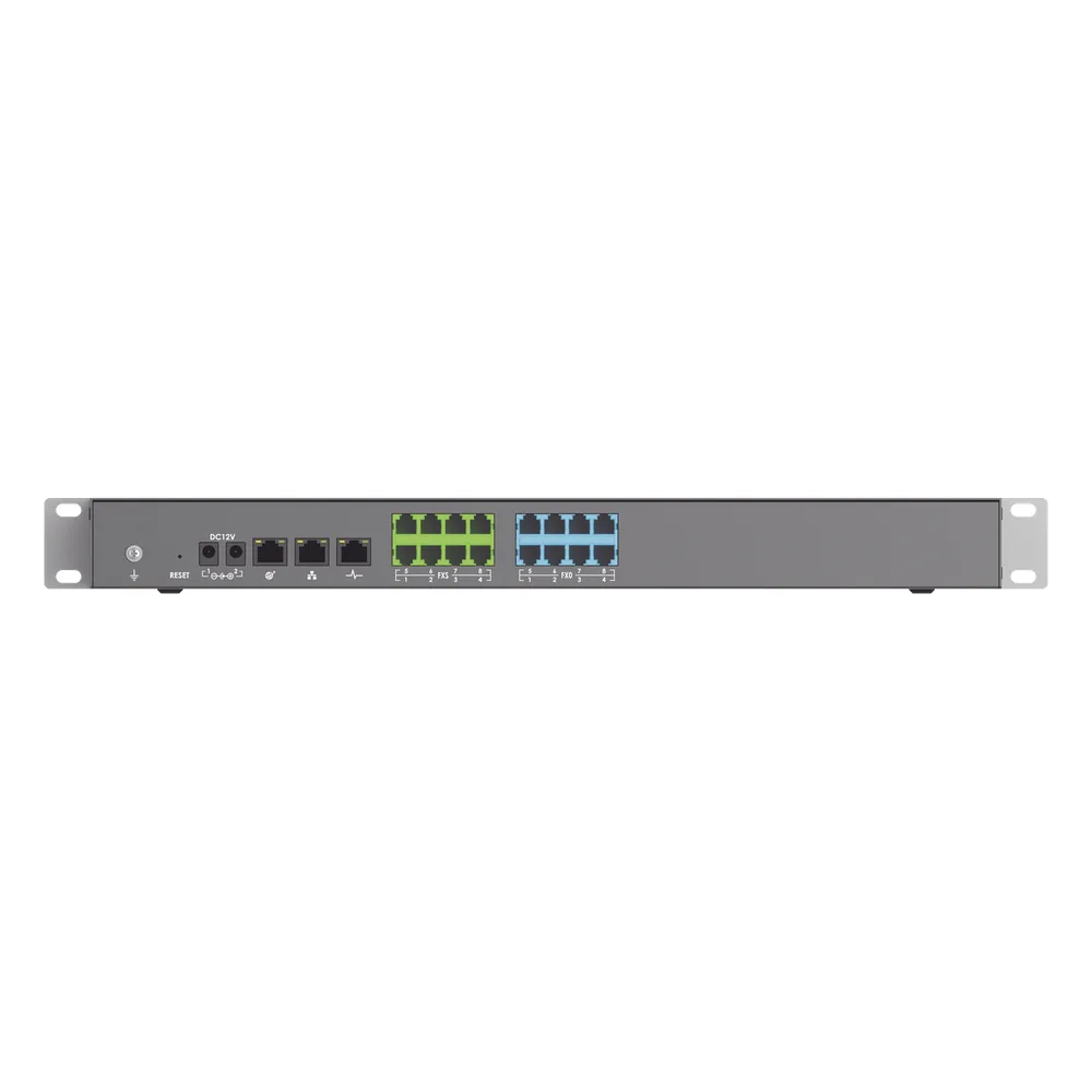 Conmutador IP-PBX para hasta 3000 usuarios y 450 llamadas simultaneas, 8FXO, 8FXS,  para solución de comunicaciones unificadas y colaboración – vista 3