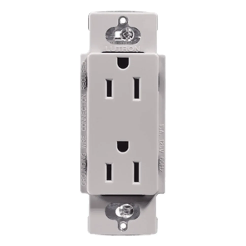 Contacto dúplex de pared 15 A / 125 V, línea Claro, para instalaciones residenciales y comerciales