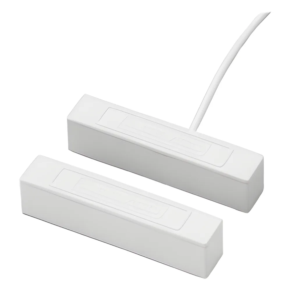 Contacto magnético direccionable V-Plex para montaje en superficie, sellado contra humedad, color blanco