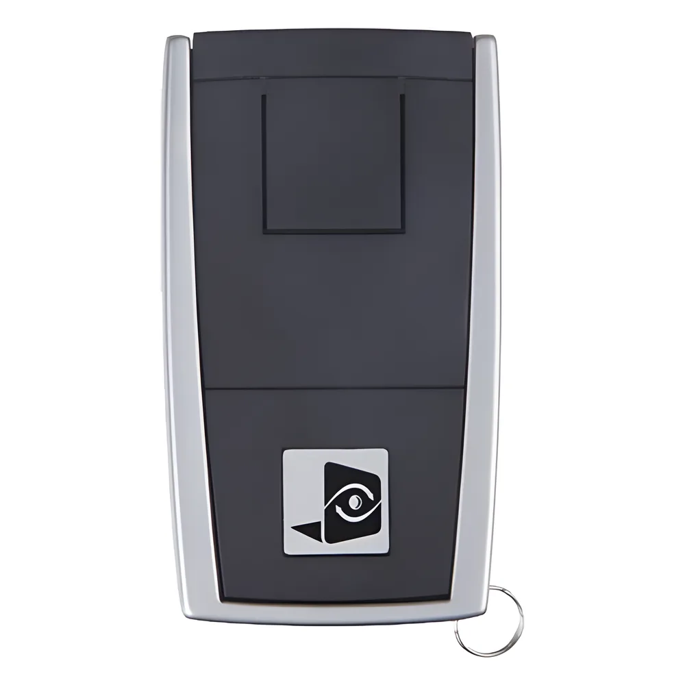 Control remoto de 4 botones para armar, desarmar y activar pánico en sistemas Videofied