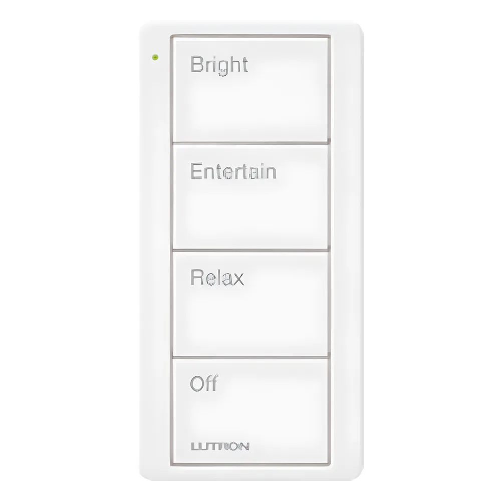 Control remoto inalámbrico Pico de 4 botones para escenas predefinidas, blanco