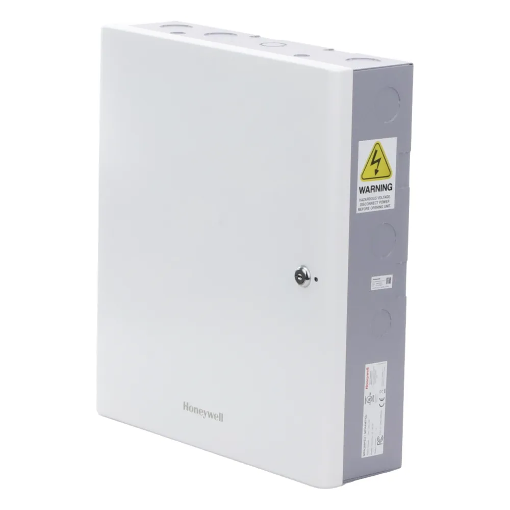 Controlador de acceso IP para 4 puertas con caja metálica, fuente de alimentación y batería incluidas, compatible OSDP v2 y Wiegand – vista 2