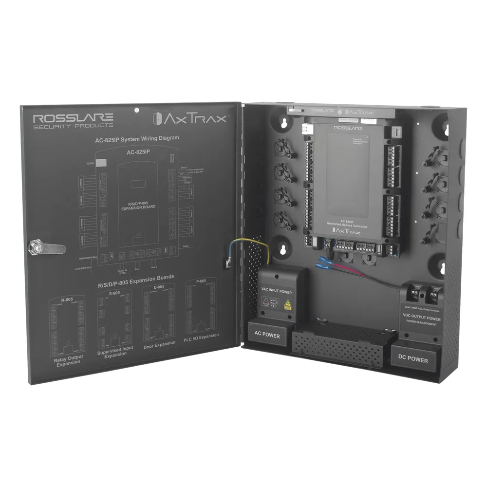 Controlador de acceso para 4 lectoras / Expandible a 56 Lectoras / Compatible con Sistema de Elevadores / 100,000 Usuarios